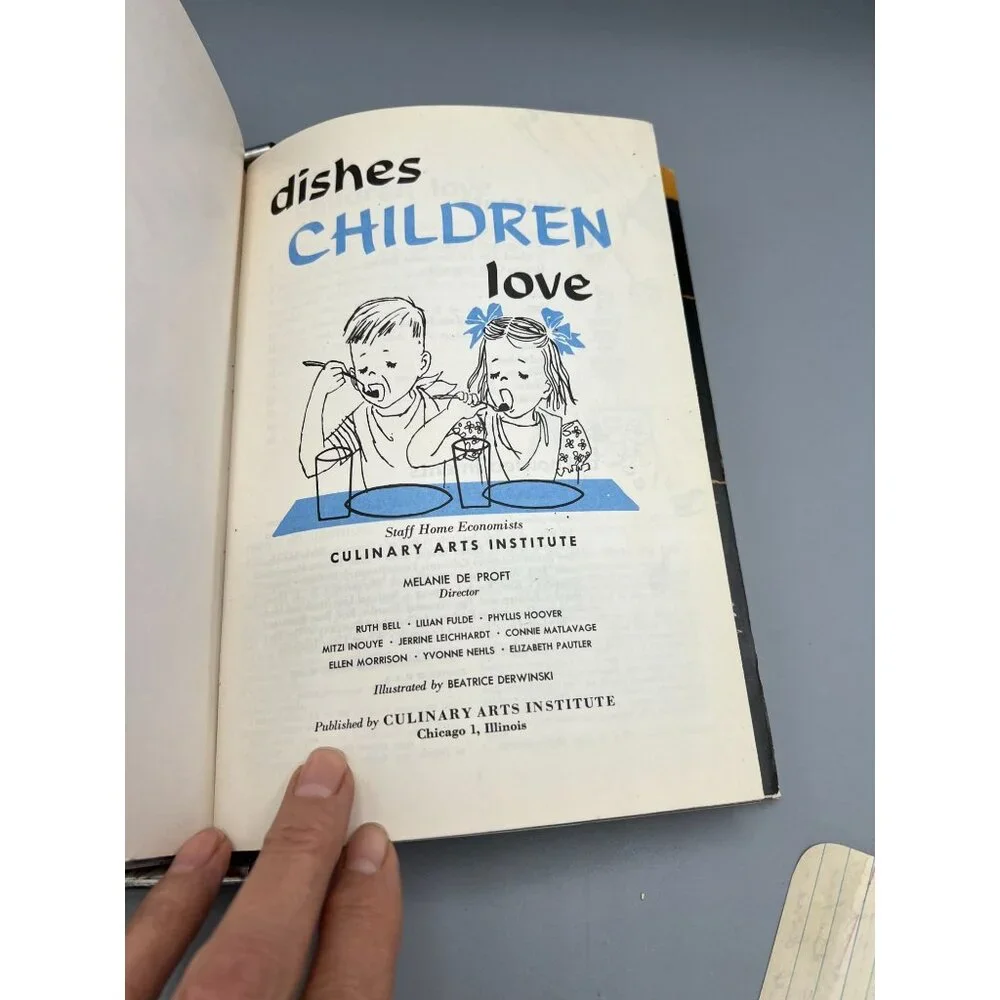 1950s Culinary Arts Institute 12 Recipe Books in Steel Binder Retro Vtg Kitchen